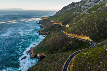 A winding road in the cape region of south africa