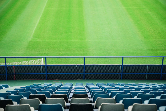 Empty seat at football stadium