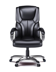 Office chair isolated realistic vector 3d illustration.