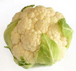 Complete cauliflower close-up