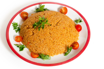 Turkish bulgur pilaf