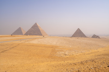 Fototapeta na wymiar Pyramids of Giza near Cairo Egypt
