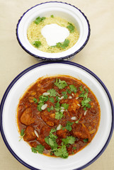 Chicken tagine and couscous vertical