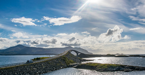 camper on the atlantic road © alessandro