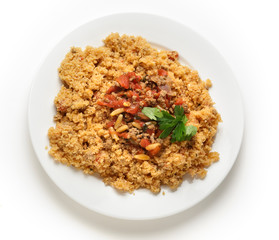 Burghul bi banadoura from above