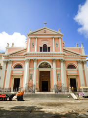 Obraz premium Recife, Brazil - Circa December 2018: Basilica of Penha, 19th century church in the historic center of Recife