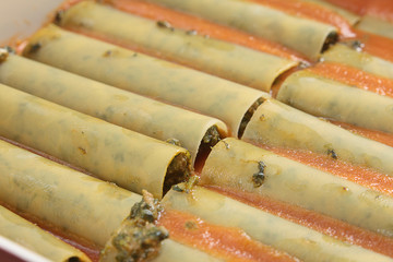 Stuffed cannelloni tubes