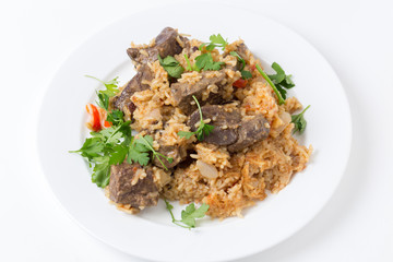 Armenian liver pilaf