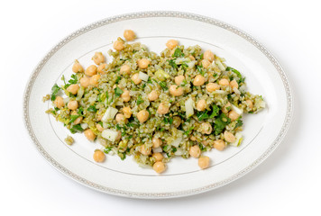 Freekeh chickpea salad from above