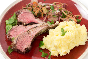 Roast lamb chops