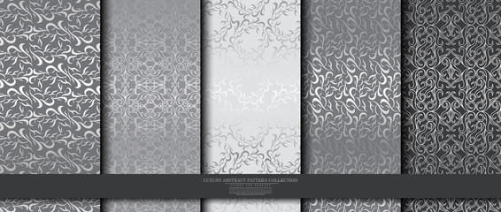 luxury abstract pattern collection texture background template vector design