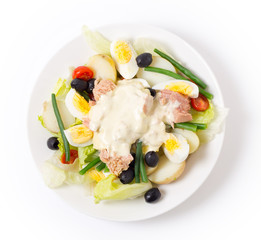 Nicoise salad from above