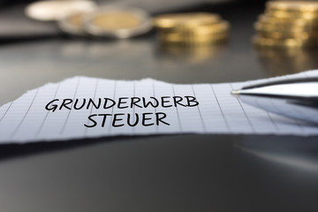 Grunderwerbsteuer auf Zettel