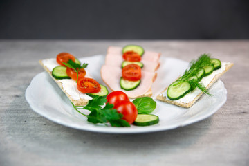 Healthy and tasty breakfast