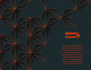 Abstract modern background with rhombus and dots. Eps10 Vector illustration
