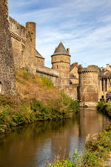 Fougères. Remparts du château. Ille et Vilaine. Bretagne. France	