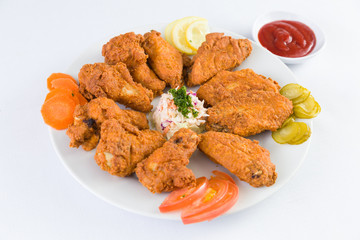 Chicken Wings with  salad