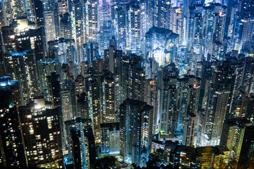 Naklejka premium Hong Kong Buildings