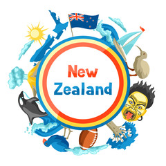 New Zealand background design.