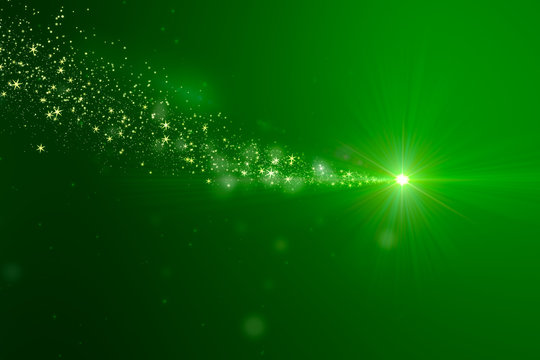 Partikel, Bokeh, Hintergrund, Vorlage, Weihnachten, Grün