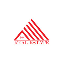triangle stripes home real estate logo