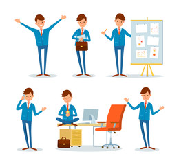 Man Relaxing at Work During Break, Office Worker