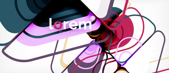 Geometric abstract background