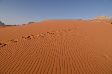 Wüste Wadi Rum, Jordanien
