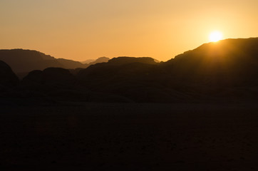 Fototapeta na wymiar Wüste Wadi Rum, Jordanien