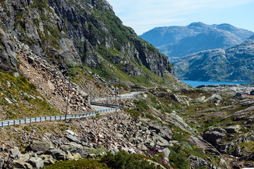 Mountain view on road 520, Norway