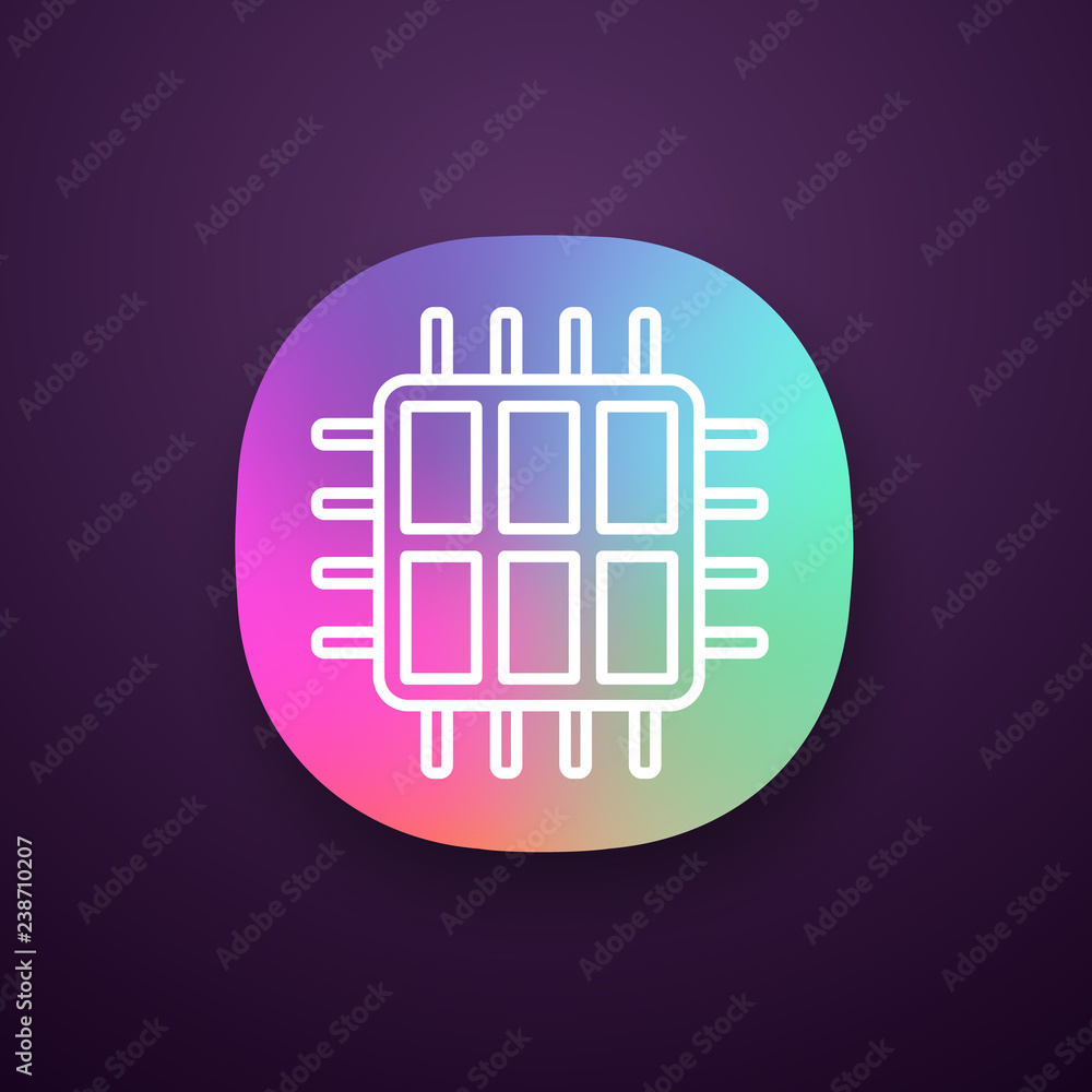 Poster six core processor app icon