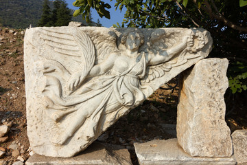 Public places A world heritage ephesus library in the historic city of Turkey.