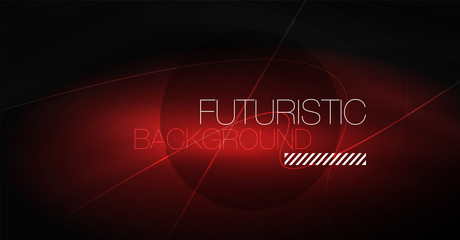 Digital technology abstract background - neon geometric design. Abstract glowing lines. Colorful techno background. Futuristic shape.