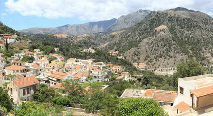 Fototapeta na wymiar Argiroupolis village, Crete