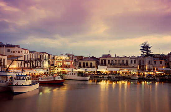 Nightfall on Rethymnon