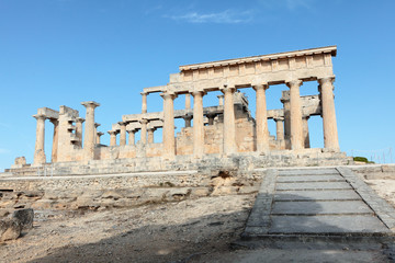 Fototapeta na wymiar Temple of Aphaia in Aegina
