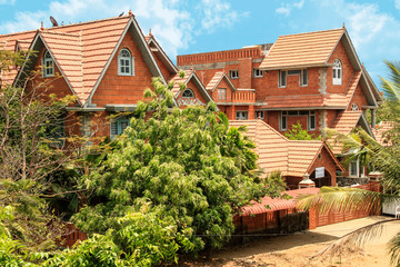 Exterior of Small New Home, nature background