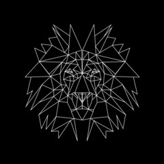 line illustration - lion © Alona
