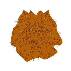 line illustration - lion © Alona