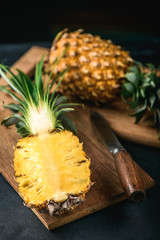 Pineapple exotic fruit from tropical countries