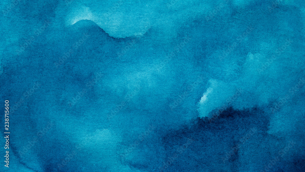 Poster blue azure abstract watercolor background for textures backgrounds and web banners design