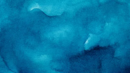 Fotobehang Aquarel Blue azure abstract watercolor background for textures backgrounds and web banners design  © Aleksandr Matveev