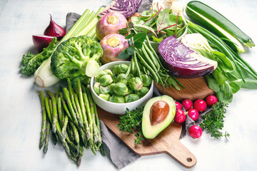 Seasonal vegetables for healthy cooking