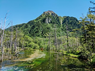 Fototapeta na wymiar 美しい日本の景色 上高地