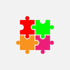 Puzzle icon. icon. Puzzle concept symbol design. Stock - Vector illustration can be used for web.