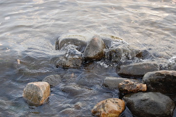 water and rocks
