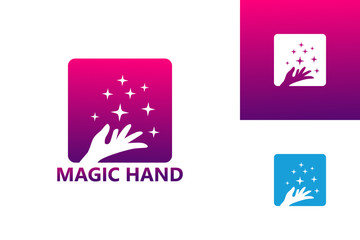 Magic Hand Logo Template Design Vector, Emblem, Design Concept, Creative Symbol, Icon