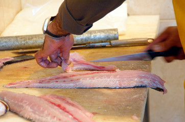 filleting fish