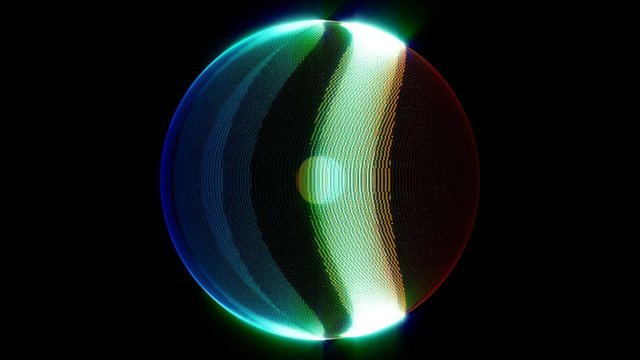 Seamless animated background of moving rainblow particles