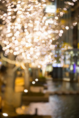 イルミネーションの街並み